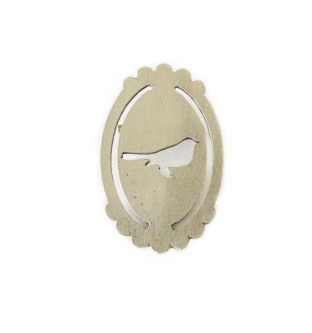 Broche Pájaro Plata