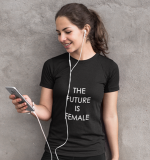 Camiseta M Negra FUTURE IS FEMALE Blanco