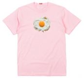 Camiseta H Huevo Frito Rosa