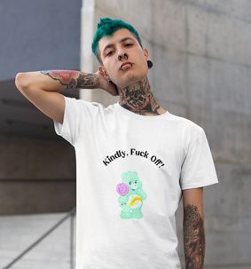 Camiseta H Kindly Fuck Off