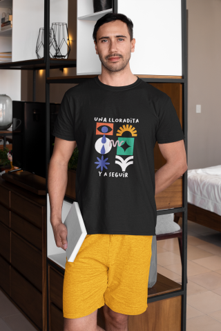 Camiseta H Negra Una lloradita y a seguir