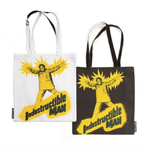 Totebag indestructible man cool kitsch