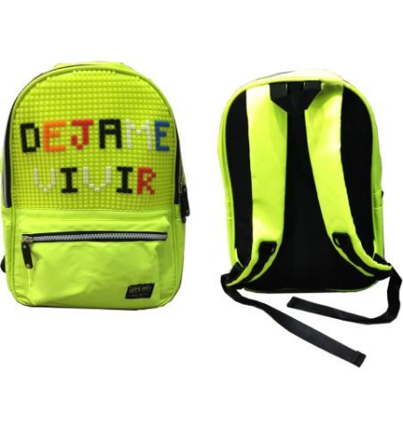 Mochila DIY Pixel Amarillo