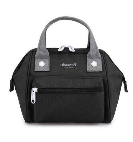 Mochila-Bandolera Negro-Gris