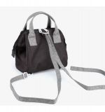 Mochila-Bandolera Negro-Gris