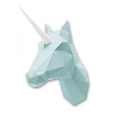 Puzzle 3D Papel Unicornio Mint