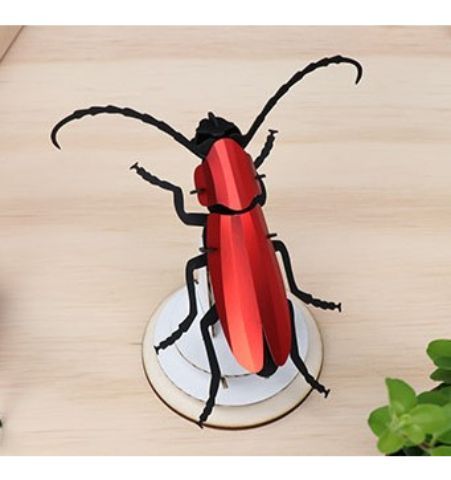 Puzzle 3D Insectos Rosalia Rojo