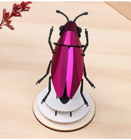 Puzzle 3D Insectos Jewel Rosa
