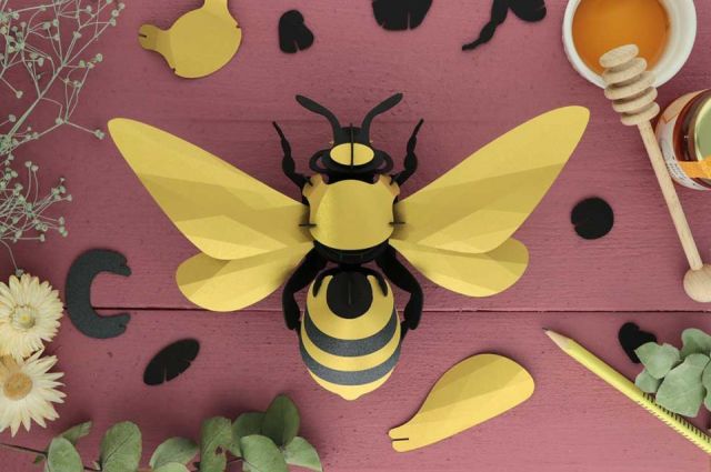 Puzzle 3D Insectos Abeja Reina