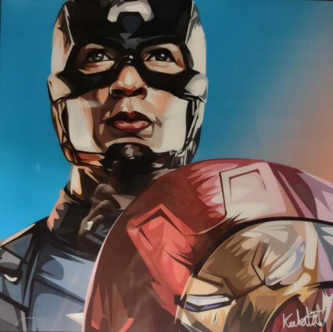 Capitan America, escudo Ironman - Capitan America