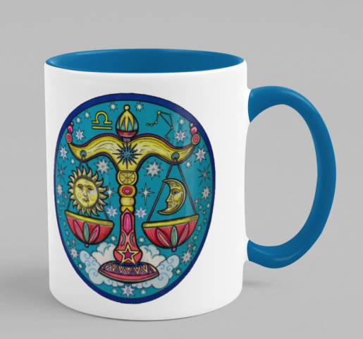 Taza zodiaco-LIBRA- El Dios de los Tres