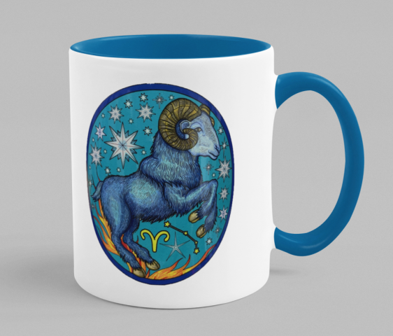 Taza zodiaco-ARIES-El Dios de los Tres