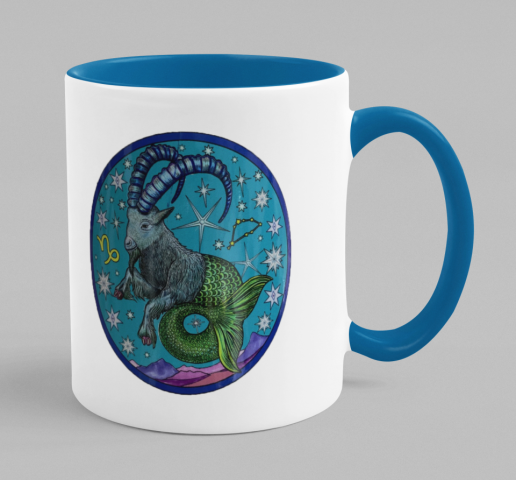 Taza zodiaco-CAPRICORNIO-El Dios de los Tres