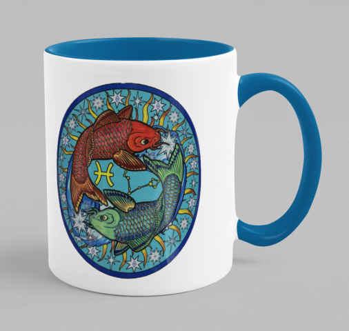 Taza zodiaco-PISCIS-El Dios de los Tres