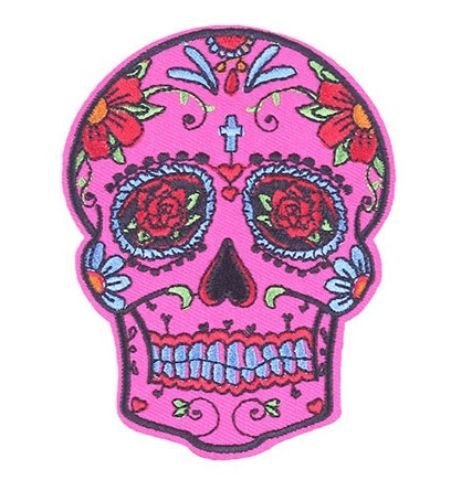 Parche Calavera Fucsia