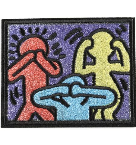 Parche 3 Personas Keith Haring