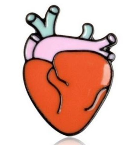 Pin Corazón Anatomico