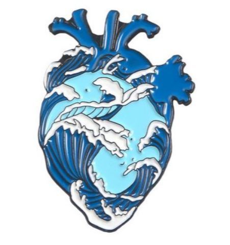 Pin Corazón Hokusai