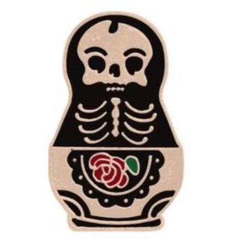 Pin Matrioshka Calavera