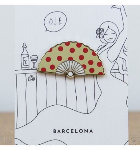 Pin Abanico Barcelona