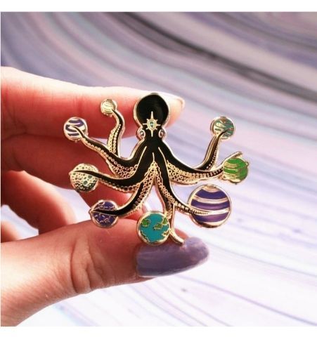 Pin Pulpo Planetas