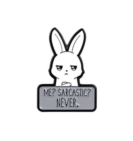 Pin Conejito Sarcastic