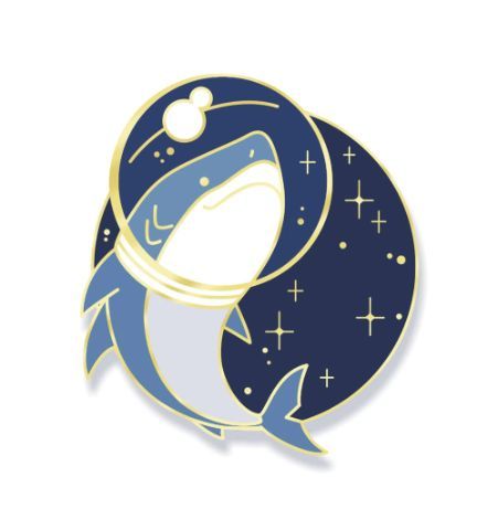 Pin Tiburón Estrellas