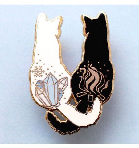 Pin Gatos Cristales