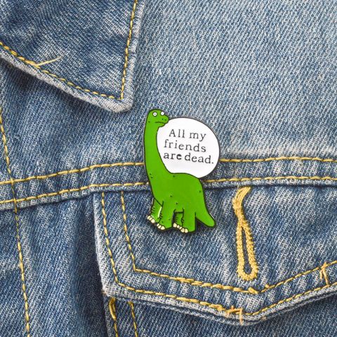 Pin Dino Verde