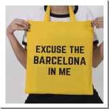 Tote EXCUSE BCN Amarillo/Negro