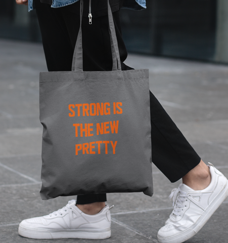 Tote STRONG Gris/Naranja