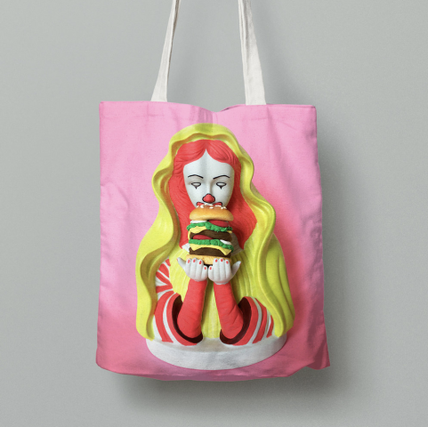 Totebag Mc Virgen Frente - No queda Tinte