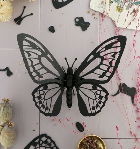 Puzzle 3D Insectos Mariposa Negra